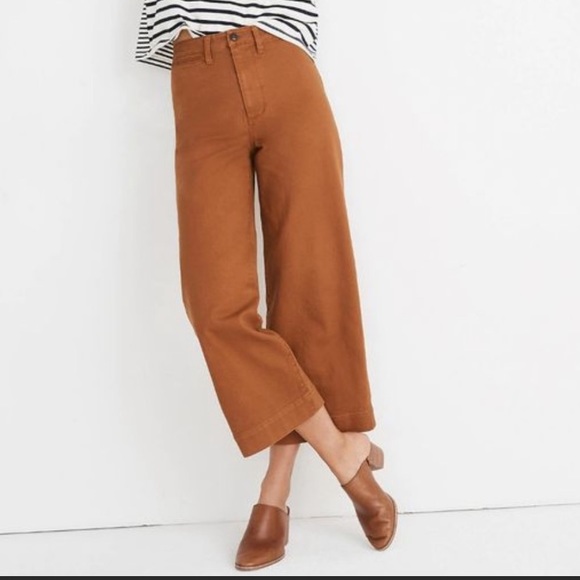 Madewell Emmett Wide-Leg Crop Pants - Picture 2 of 8